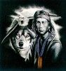 TS20826-3 Indianer-Adler-Wolf-Shirt